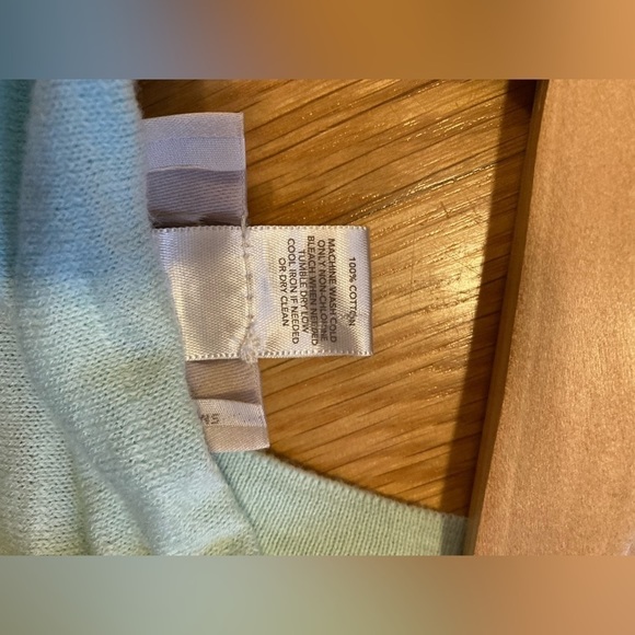 Loft mint green lightweight cotton cardigan. (More mint than picture sug… - Picture 4 of 4